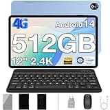 DOOGEE T40PRO Tablet mit Tastatur Android 14 Tablet 12 Zoll Helio G99 20(8+12) GB RAM +512GB ROM(2TB TF) Tablet PC,10800mAh Akku Tablet LTE, 2.4K Display 16MP 4G Dual SIM Gaming Tablet mit SIM Karte