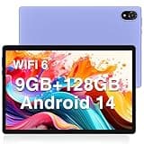 DOOGEE U10 2025 Neueste Tablet 10 Zoll Android 14 Tablet 128GB ROM (1TB TF) 9GB RAM Tablet PC, WIFI6, Widevine L1, BT 5.0, 1280 * 800 IPS HD, OTG, Type C, 5060mAh, 5MP+8MP, Kinder Tablet
