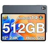 DOOGEE T40PRO Android 14 Tablet 12 Zoll Helio G99 Tablet PC, 20GB RAM 512GB ROM(2TB TF) Drawing Tablet LTE,10800mAh Akku, 2.4K Display Gaming Tablet 16MP+8MP 4G Dual SIM/5G WiFi/TÜV/GPS/Widevine L1