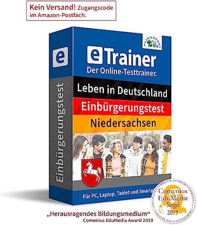 Einbürgerungstest Niedersachsen & Leben in Deutschland Test 2025: eTrainer – Der Online-Testtrainer | Alle Fragen, Antworten, Lösungen: Demokratie, Politik, Gesellschaft, Geschichte | Testvorbereitung