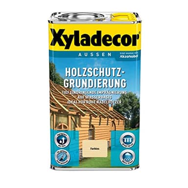 Xyladecor Holzschutz-Grundierung auf Lösemittelbasis, Farblose Imprägnierung speziell für Nadelhölzer, Farblos, 750 ml