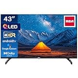 RCA 43 Zoll (108 cm) Smart TV QLED 4K UHD HDR Android Fernseher WiFi, Bluetooth