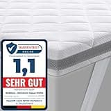 BedStory Gel Topper 180x200cm H3/H4 aus 7,5 cm Höhe Kaltschaumkern, atmungsaktive 3D-Netz Bezug, Bequeme Matratzentopper für Boxspringbett und unbequemem Betten Schlafsofa