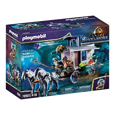 PLAYMOBIL Novelmore 70903 Violet Vale - Händlerkutsche, Spielzeug für Kinder ab 4 Jahren
