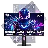 KTC 4K Monitor 27 Zoll UHD(3840×2160) 160Hz Gaming Monitor- Fast IPS Panel 1ms GTG, HDR400 132% sRGB HDMI2.1/DP1.4 VESA-Halterung, Höhenverstellbar Neigbar Schwenkbar Drehungbar Ständer, H27P22S