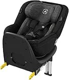 Maxi-Cosi Mica, 360° drehbarer i-Size Kindersitz inkl. ISOFIX Basis, Gruppe 0+/1 Autositz (bis ca. 105 cm / 18 kg), G-CELL Seitenschutz, nutzbar ab der Geburt bis ca. 4 Jahre, Authentic Black