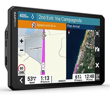 Garmin Camper 895 MT-D EU – Navigationsgerät mit 8“ (20,3 cm) Display für Wohnmobile, vorinstallierten 3D-Karten für Europa & Südafrika, Verkehrsinfos in Echtzeit, Campingplatz-Datenbank, Schwarz
