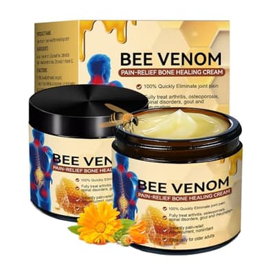 Bienengift Creme, 2 Stück Bienengiftsalbe, Bienengift Gelenk Creme, Bee Venom Cream, Für Nacken, Taille, Rücken, Hände, Füße