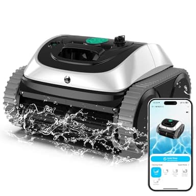 WYBOT C1 Poolroboter mit Akku, 150 Min. Kabellos Poolsauger Poolroboter Boden und Wand, Poolreiniger mit intelligenter Routenplanung, vollautomatische Boden-, Wasserlinien- & Wandreinigung, bis 150 ㎡
