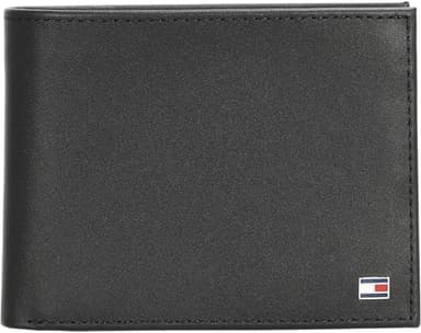 Tommy Hilfiger Herren Geldbeutel Eton mit Münzfach, Schwarz (Black), Einheitsgröße