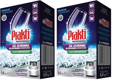 dr.Prakti Spülmaschinensalz 1,5 kg Pulver (Packung mit 2)