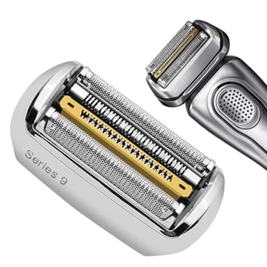 92S Series 9 Elektrorasierer Ersatzteil, Serie 9 Scherkopf für Elektrorasierer, Scherkopf Serie 9, Kompatibel mit Series 9 Pro Rasierer 9290cc,9291cc,9370cc,9293s,9385cc,9390cc,9330s,9296cc, Silber