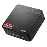 BOSGAME Mini PC Ryzen 7 5800U (8C/16T, Zen 3 Architektur, bis zu 4.4GHz) P4 Mini-PC Windows 11 16GB DDR4 RAM 512GB M.2 NVME PCIe 4.0 SSD | Wi-Fi 6E | USB-C (PD 3.0) | HDMI | DP