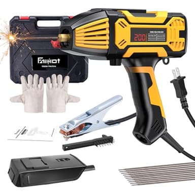 Faiuot Lichtbogenschweißgerät - 220 V Handschweißgerät ARC IGBT 120 A mit 6 Variable Stromeinstellungen, FA206 Elektroden Schweißgerät für Maschinendraht 3/32 Zoll - 1/8 Zoll (2,4-3,2 mm)