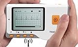 Mobiles EKG Gerät Wireless Bluetooth 30 Sekunden Handmessung oder Langzeit Messung mit EKG Kabel bis 10 Stunden für zu Hause Vorhofflimmern - inkl. PC Auswertungssoftware - Messungen ausdrucken