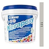 MAPEI Kerapoxy Epoxidharz Fugenmörtel für fliesen 2K 5 kg (silbergrau Nr 111)
