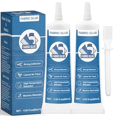INNOVAYOU 120ml Textilkleber - Textilkleber Waschmaschinenfest, Extra Stark, Transparent, Permanenter Stoffkleber für Stoffe und Kleidung