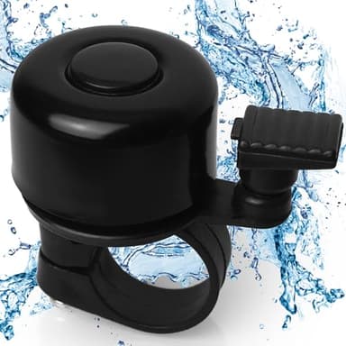 TF-Mind Fahrradklingel Fahrradglocke 120db laut, Heller Klang, für jeden Lenker geeignet Mountainbike MTB Kinder Rennrad Jungen Mädchen E Bike mini Fahrrad Klingel Glocke Aluminiumlegierung, schwarz