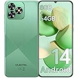 OUKITEL C53 Android 14 Smartphone Ohne Vertrag - 8GB+64GB/1TB erweiterbar Handy Ohne Vertrag, Octa Core 6,6" HD+ Smartphone, 13MP+5MP Kamera 4300mAh, 4G Dual SIM Simlockfreie Handys, Gesicht/GPS, Grün
