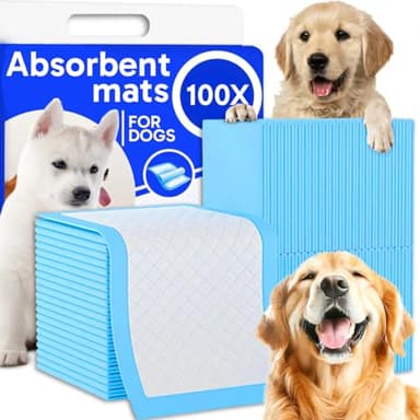 Retoo Trainingspads für Hunde & Welpen 40x60 cm, 100 Stück PIPI Matten Einweg – 6-lagig, Auslaufsicher & Saugfähig, Schnell Trocknende Oberfläche – Ideal für Inkontinenz & Stubenreinheit