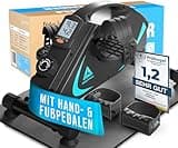 Gelenkschonender Pedaltrainer für Senioren [TESTSIEGER] - Pedaltrainer für Zuhause - Beintrainer - Mini Heimtrainer Senioren - Deskbike - Tischfahrrad - Schreibtisch Fahrrad - Beintrainer im sitzen