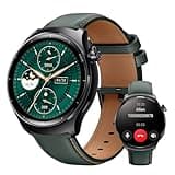 Mibro Lite3 Pro GPS Sportuhr Smartwatch Damen Herren mit Telefonfunktion Fitnessuhr schlaftracker Uhr mit Pulsmesser SpO2 Messung mit 1000nit AMOLED-UHD-Bildschirm,150+Sportmodi,(Blackish Green)