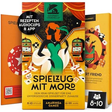 Gourmet Criminelle® Krimidinner für zuhause | 8 bis 10 Personen | Mysteriöser Mordfall für Deine Dinnerparty [Spielzug mit Mord]