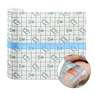 Dyroe Duschpflaster Wasserfest Pflaster Groß Rolle, Tattoo Folie Heilung 15cm*3m, Wasserdicht Transparent Bandage, Second Skin, Medizinisches Klebeband, zum Sport, Duschen