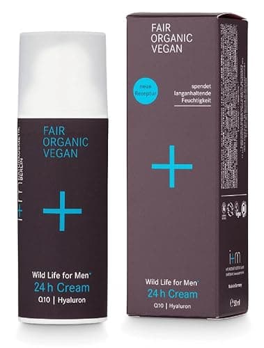 i+m® Herren Gesichtscreme 50ml · 24h Cream · Beruhigend & feuchtigkeitsspendend · Gesichtspflege mit Hyaluronsäure & Q10 für Männer · Hautpflege für trockene Haut · Vegan, Naturkosmetik