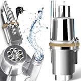 Retoo 230V Pumpe für sauberes und schmutziges Wasser, Höchstdruck, 60m Förderhöhe, effiziente Garten- und Brunnenpumpe, robustes Gehäuse, elektromagnetischer Motor, Membransystem, 6,5m Netzkabel