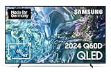 Samsung QLED 4K Q60D Fernseher 85 Zoll, Samsung TV mit Quantum Prozessor Lite 4K, 100 % Farbvolumen, 4K Upscaling, Samsung Tizen OS, Smart TV, GQ85Q60DAUXZG, Deutsches Modell [2024]