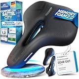 NEXTCOVER® Fahrradsattel - Das Original - mit Memory-Foam 2.0 I maximaler Fahrkomfort I ergonomischer Fahrrad Sattel für Damen & Herren I Fahrradsattel Herren bequem, Sattel Damen bequem weich