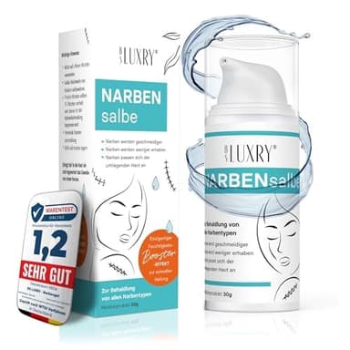 BS Luxry® 3x Testsieger Narbengel für Kinder & Erwachsene – 30 g Silikongel zur kosmetischen Pflege von Narben & Dehnungsstreifen – Für ein glattes & gepflegtes Hautbild