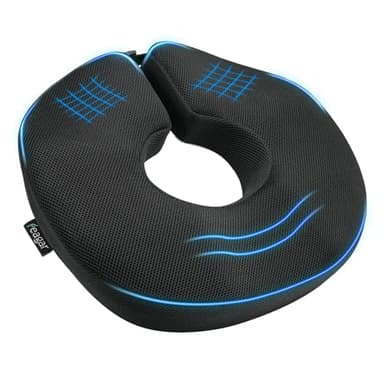 Feagar Sitzkissen - Verstellbarer Orthopädischer Sitzring, Donut Kissen Extra Groß, Ergonomisches Steißbeinkissen für Hämorrhoiden, Ischias, Postnatal - für Auto, Rollstuhl, Bürostuhl