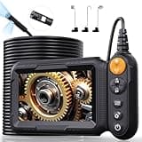 Dual Lens Endoskopkamera mit Licht 10M, Hopefox 5,0 Zoll IPS Bildschirm Inspektionskamera,1080P HD Digital Industrie Endoskop Kamera mit 8+1 LED Licht, 8mm IP67 Wasserdicht Rohrkamera Kanalkamera