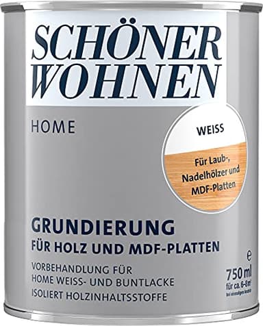 0,75L Schöner Wohnen DurAcryl Holzisoliergrund weiss Grundierung