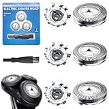 3 Stück SH50/52 Ersatzscherköpfe kompatibel mit Philips, Rasierer Ersatzköpfe für Shaver Serie 5000 (außer S55xx)/Serie 6000 (außer S6600 S6800)/AquaTouch AT8xx AT7xx/PT7xx/PT8xx mit Reinigungsbürste