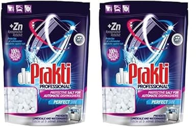 Dr.Prakti, Protective salt for automatic dishwashers, 1.5 kg (Packung mit 2)