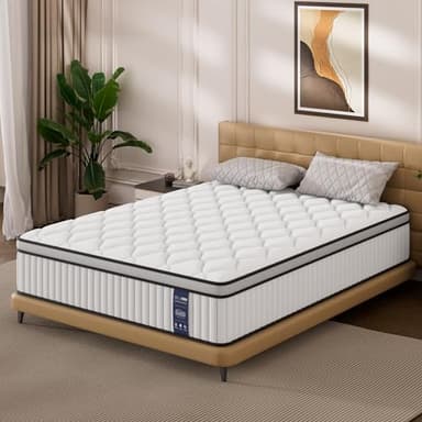 BedStory Matratze 140x200cm,Taschenfederkernmatratze Höhe 31cm,Orthopädische Matratze mit Komfortschaum H3&H4 Härtegrad,Federkernmatratze für Erwachsene Öko-Tex Zertifiziert & CertiPUR Zertifiziert