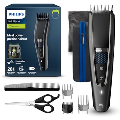 Philips Hair Clipper Series 7000 Haarschneider mit Trim-n-Flow-Technologie (Modell HC7650/15)