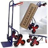 STREND PRO Treppen Sackkarre Klappbar 200kg | Sackkarre Treppensteiger Faltbar mit Vollgummireifen | Kleine Transportkarre für Treppentransporte und Umzüge | Waschmaschine Transporthilfe