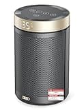 Dreo Energiesparender Heizlüfter, 34 dB Leiser 1500W Elektrischer PTC Keramik, Thermostat, Überhitzungs- & Kippschutz, 12 Std. Timer, Elektroheizung für Räume Schlafzimmer, Atom 316, Gold