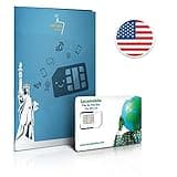 Lyca t-mobile Reise Sim Karte Prepaid 4GB Highspeed für die USA, inkl. kostenloser Telefonie nach Deutschland