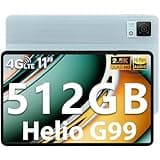 DOOGEE T40 Tablet 11 Zoll Android 14 Helio G99 Tablet PC,20GB RAM 512GB ROM(2TB TF), 2.5K Display Gaming Tablet, 8580mAh Akku, Drawing Tablet LTE 16MP+8MP 4G Dual SIM/Face ID/TÜV/GPS/Widevine L1