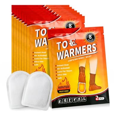Fußwärmer Pads luftaktiviert - 8h warme Füße - 8 Paar - 100% natürliche Wärme - Wärmepads Füße