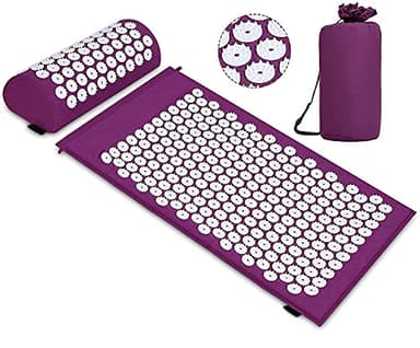 Akupressur-Set Akupressurmatte mit Kissen zur Wohltuenden Entspannung und Massage, Linderung von Rückenschmerzen Kopf-Nackenschmerzen, Stress und Schlafstörungen zu Hause, ins Büro oder auf Reisen