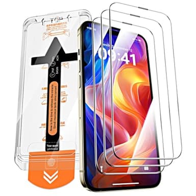 QUESPLE [3 Stück] Panzerglas Schutzfolie für iPhone 14 Pro Max, [Auto-Installation] Anti-Kratzen, Ultra-klar, Anti-Bläschen Gehärtetem Glas Displayschutzfolie für iPhone 14 Pro Max