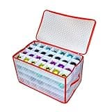 Spetebo XL Aufbewahrungsbox für Christbaumkugeln - für 112 Kugeln - Sortierbox Kiste für Weihnachtsschmuck faltbar