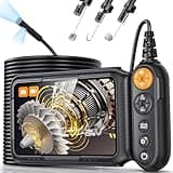 Dual Lens Endoskopkamera mit Licht 10M, Hopefox 5,0 Zoll IPS Bildschirm Inspektionskamera,1080P HD Digital Industrie Endoskop Kamera mit 8+1 LED Licht, 8mm IP67 Wasserdicht Kanalkamera Rohrkamera