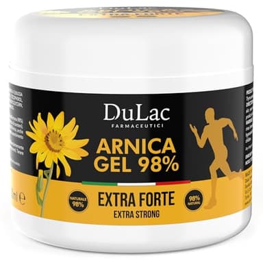 DuLàc, Arnika-Gel 98% Mit Buriti-Öl, Thymian Und Menthol, Geeignet Zur Massage Von Haut, Muskeln Und Gelenken, Dermatologisch Getestet, Nickelgetestet, Made in Italy, 500 ml
